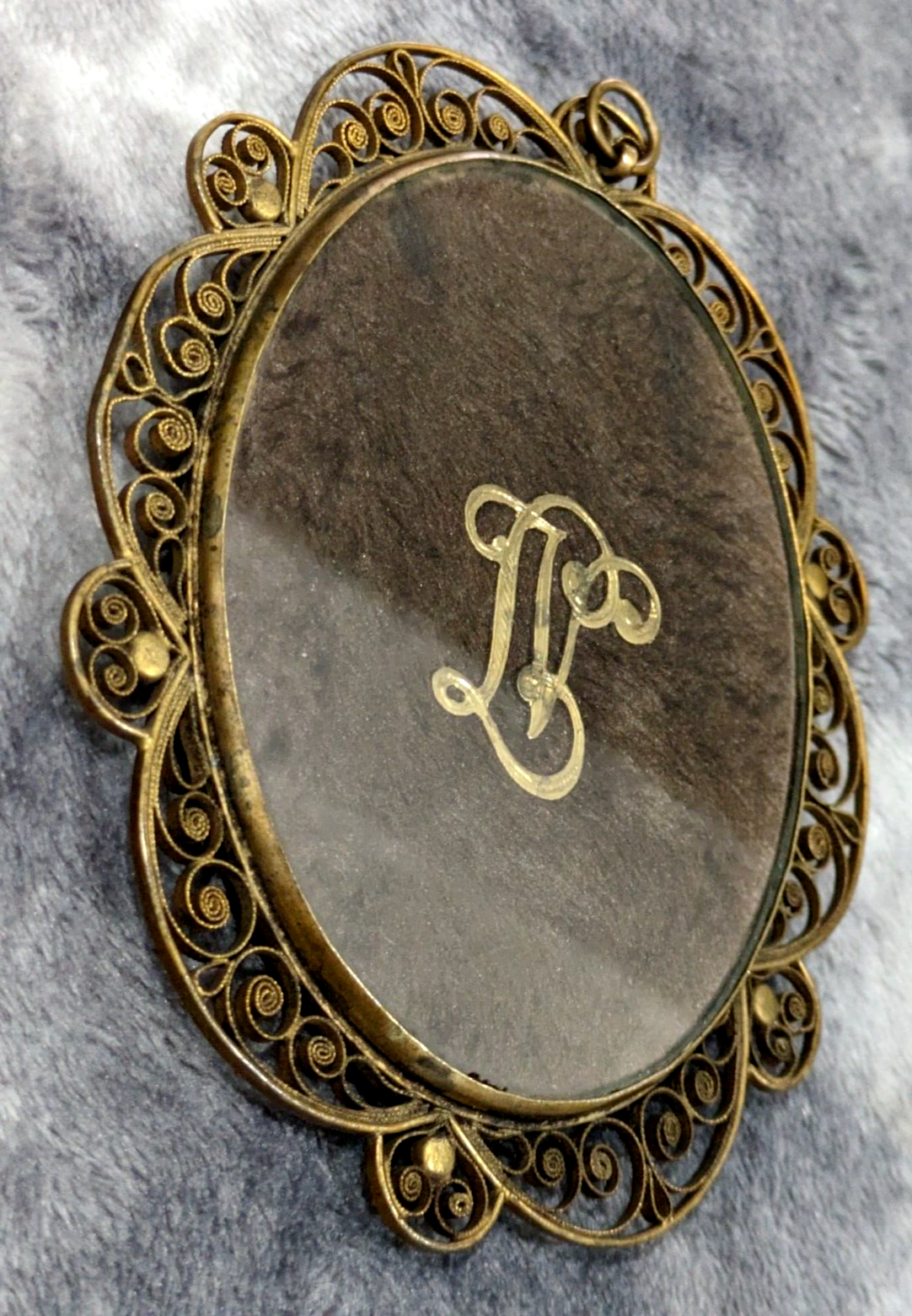 Antique Miniature Oil Painting Art Portrait Sarah Siddons Framed Francois Gerard