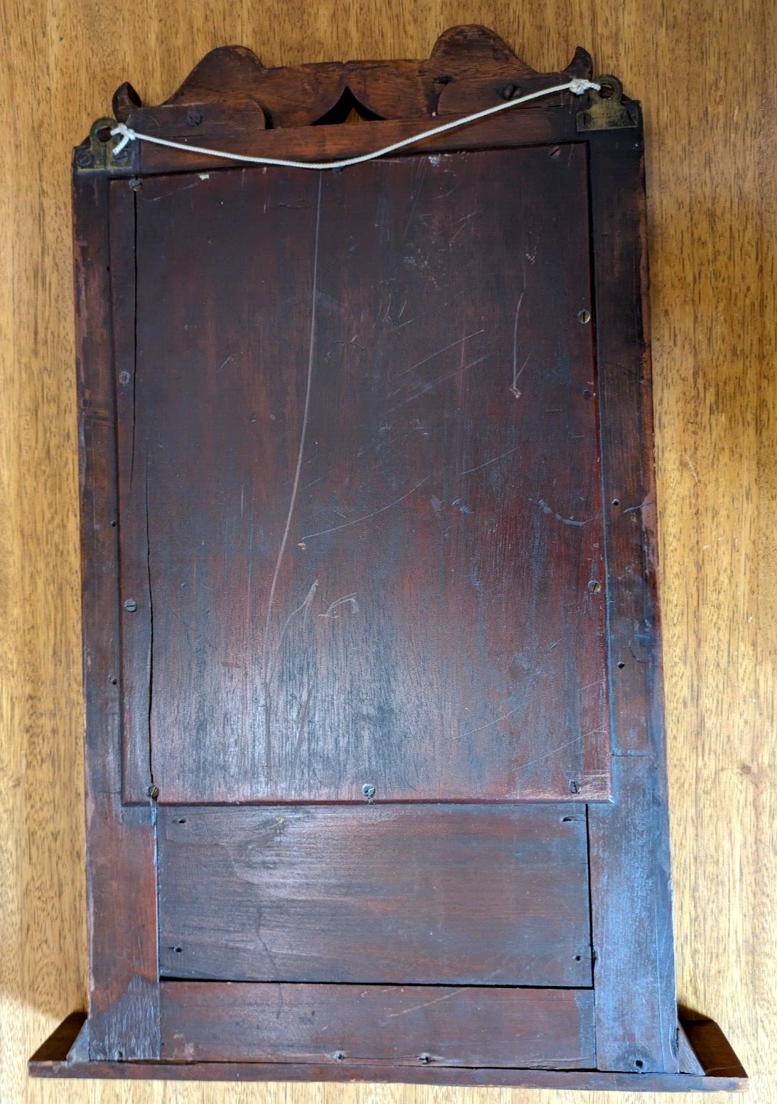 Early 19th Century Mahogany Column Pier Wall Mirror Georgian Biedermeier Antique