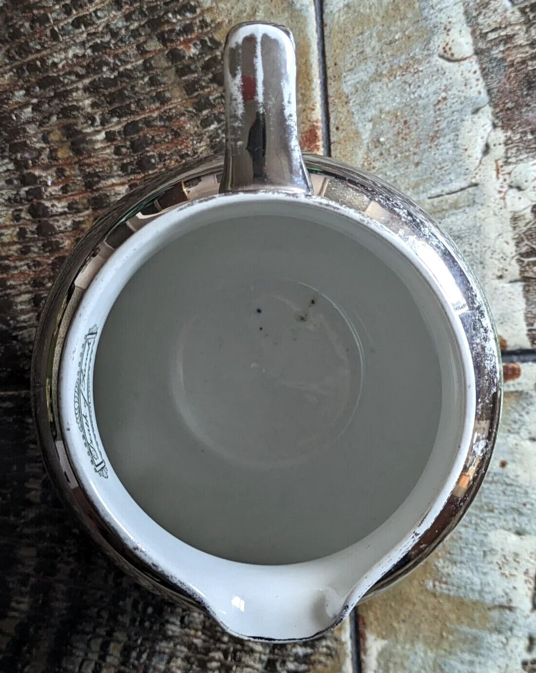 Victorian 19th Century Silver Lustre Antique Pottery Ceramic Jug Adams Tunstall