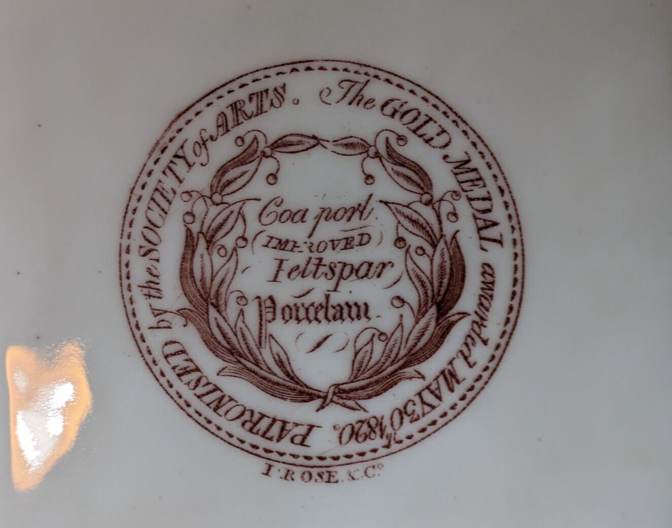 Rare 19th Century Coalport Feltspar Porcelain Pierced Dish Handpainted John Rose