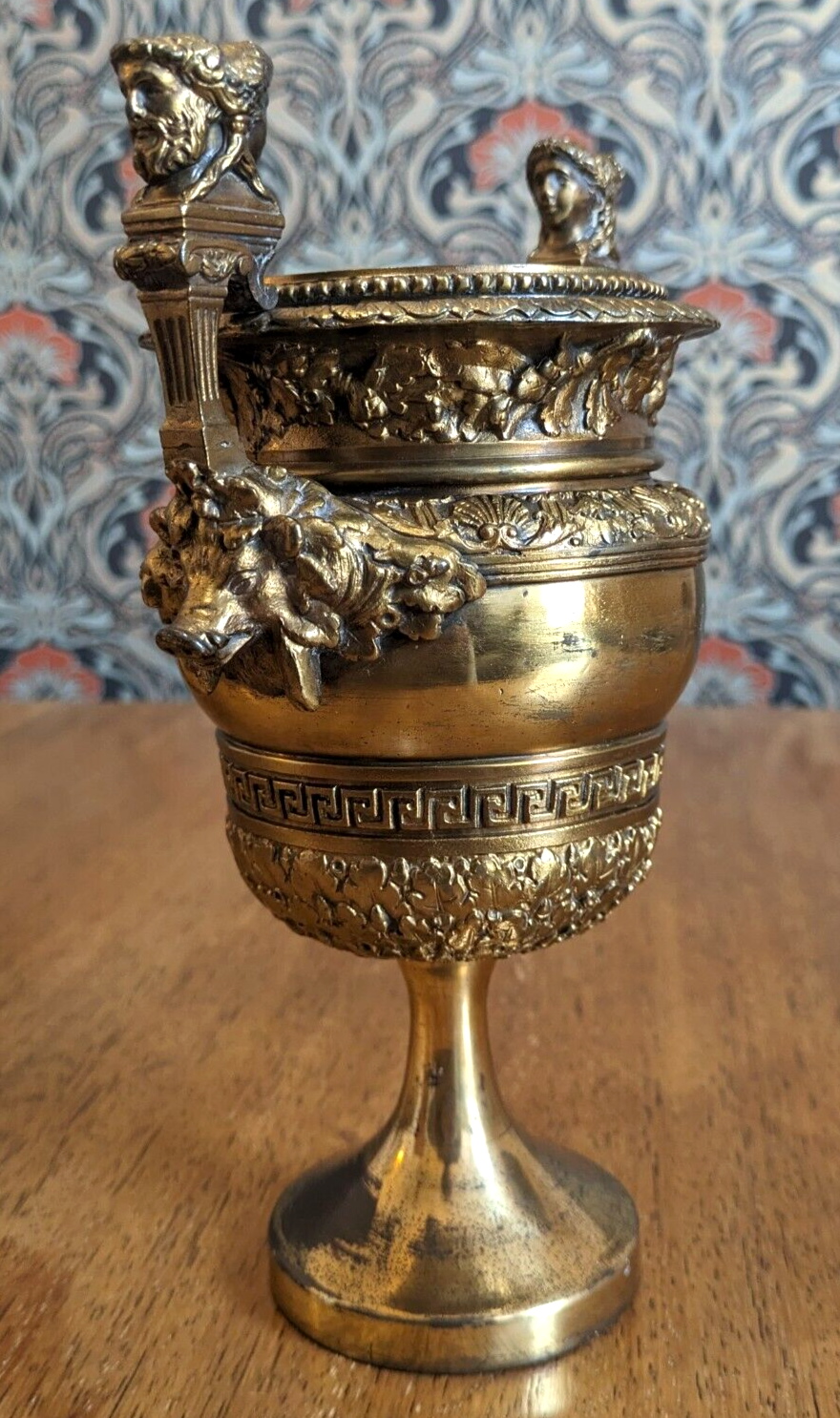 19th Century Grand Tour Versailles Janus Urn Claude Ballin Antique Gilt Bronze