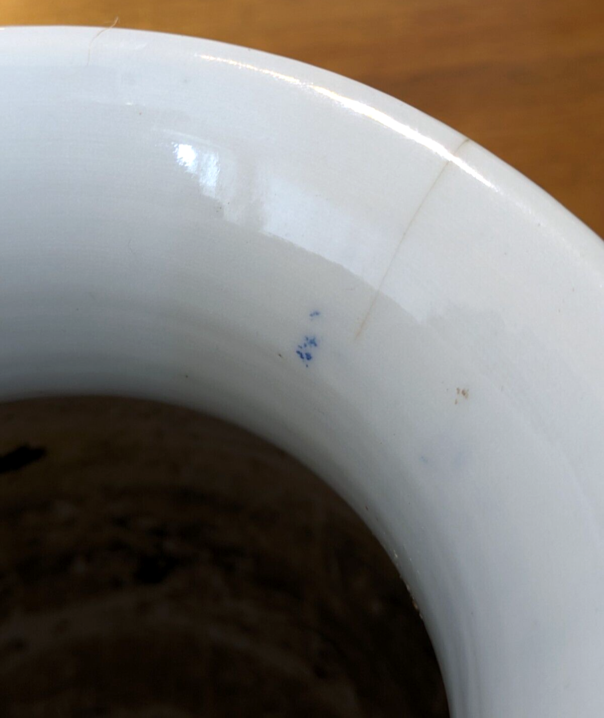 19th Century Japanese Meiji Arita Handpainted Blue White Eagle Antique Vase 30cm