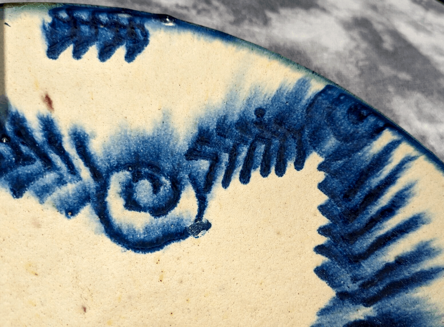 19th / 20th Century Spanish Earthenware Antique Pottery Ceramic Bowl Charger Plate