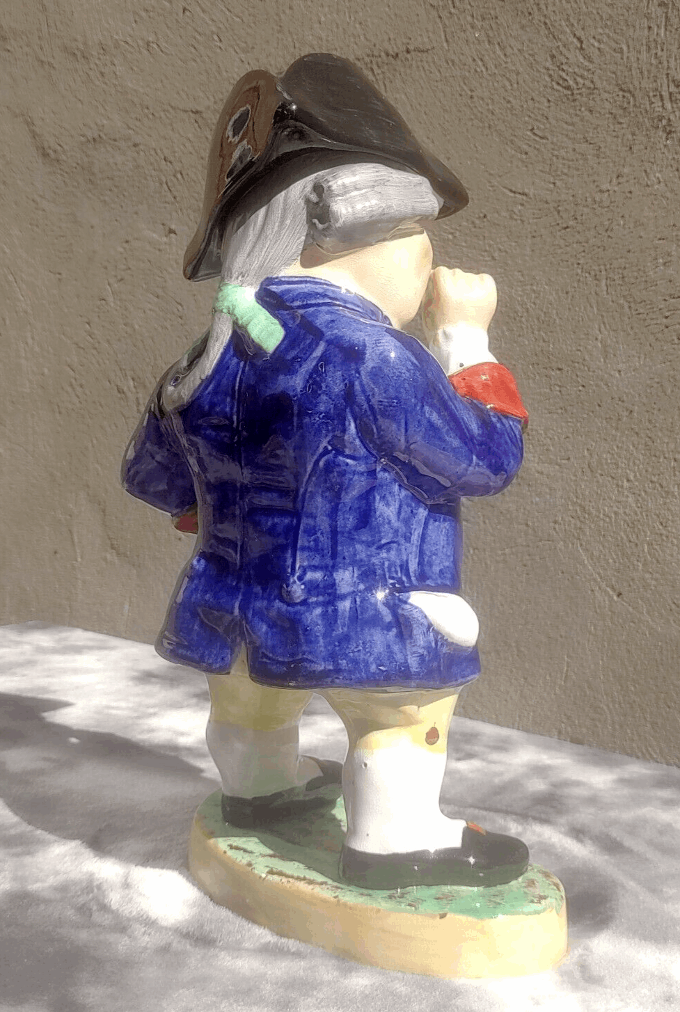 19th Century Antique Staffordshire Pottery Snuff Taker Toby Jar / Jug Figure