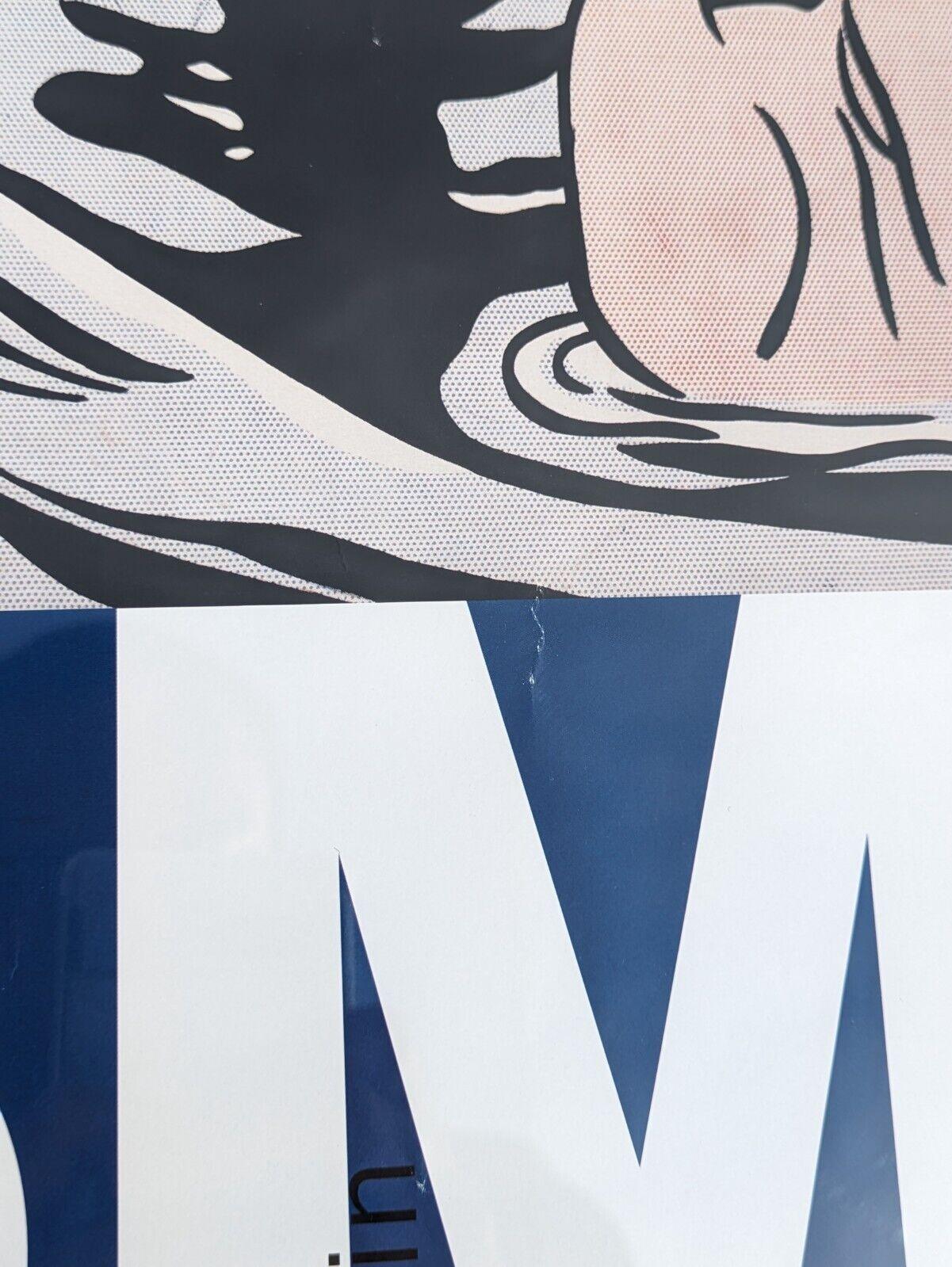 Roy Lichtenstein Drowning Girl Pop Art Poster for Fondation Louis Vuitton Paris MoMA - Tommy's Treasure