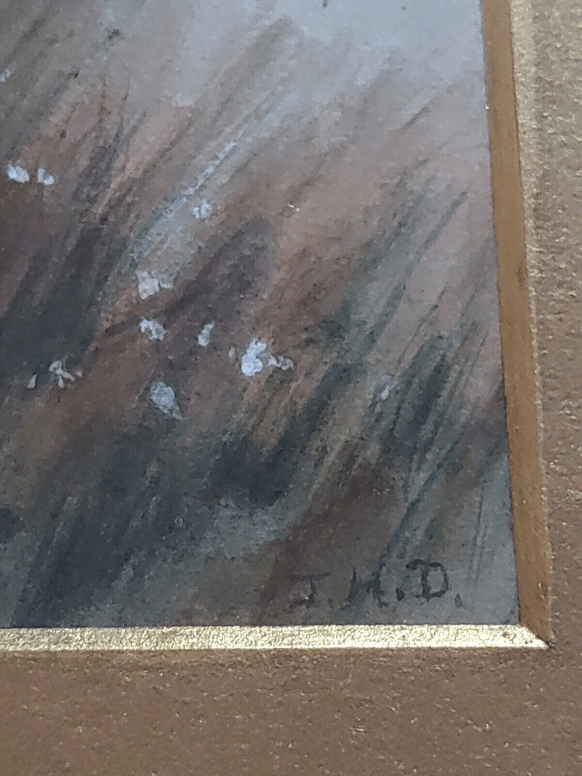 Antique Pair Signed Watercolour Forest Landscape Art Paintings Edwardian Frames - Tommy's Treasure