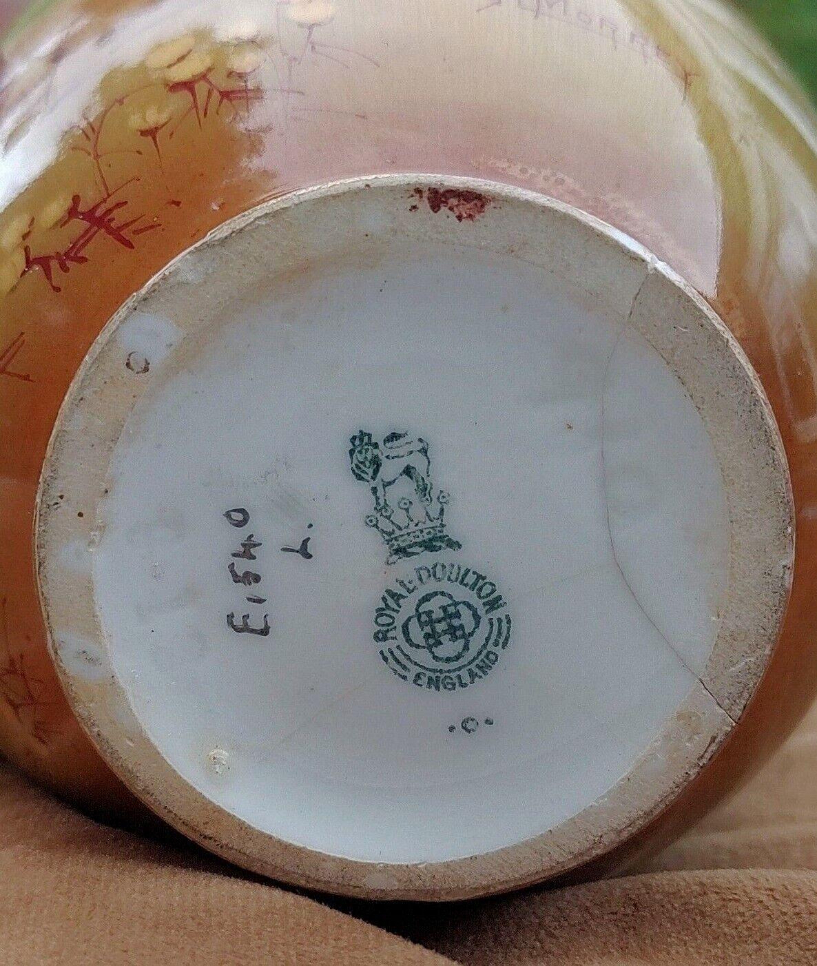 Royal Doulton Holbein Vase Hand Painted Ploughman & Horses by H.Morrey - Tommy's Treasure