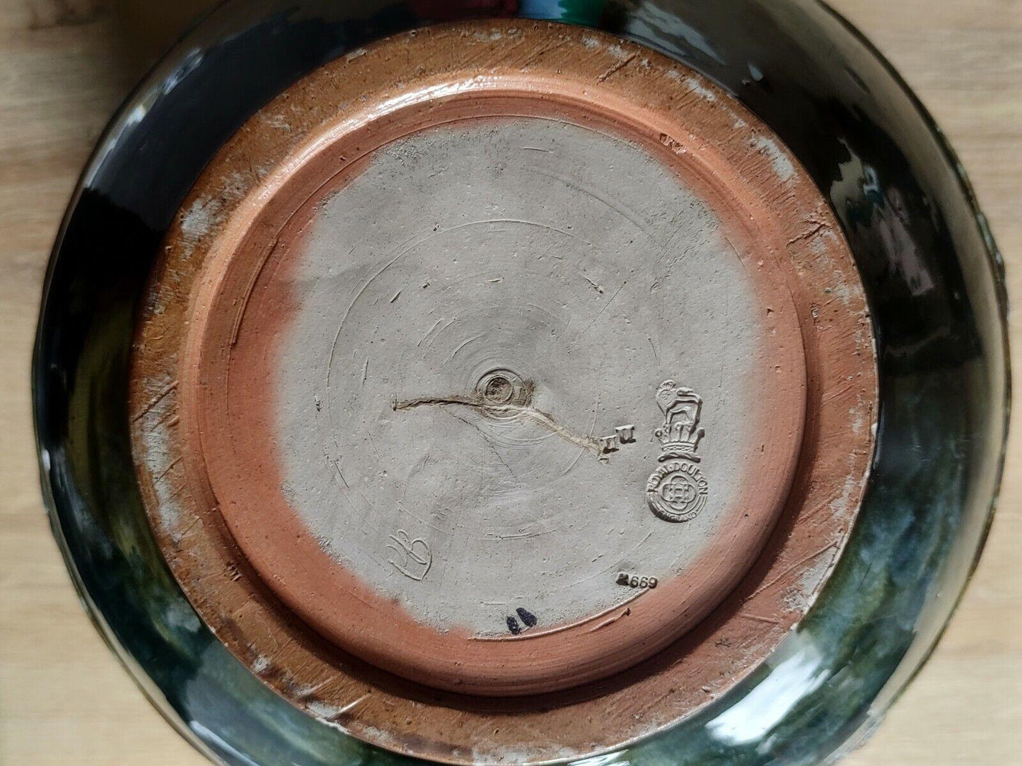 Large Royal Doulton Art Nouveau Jardiniere & Stand Stoneware Pottery - Tommy's Treasure