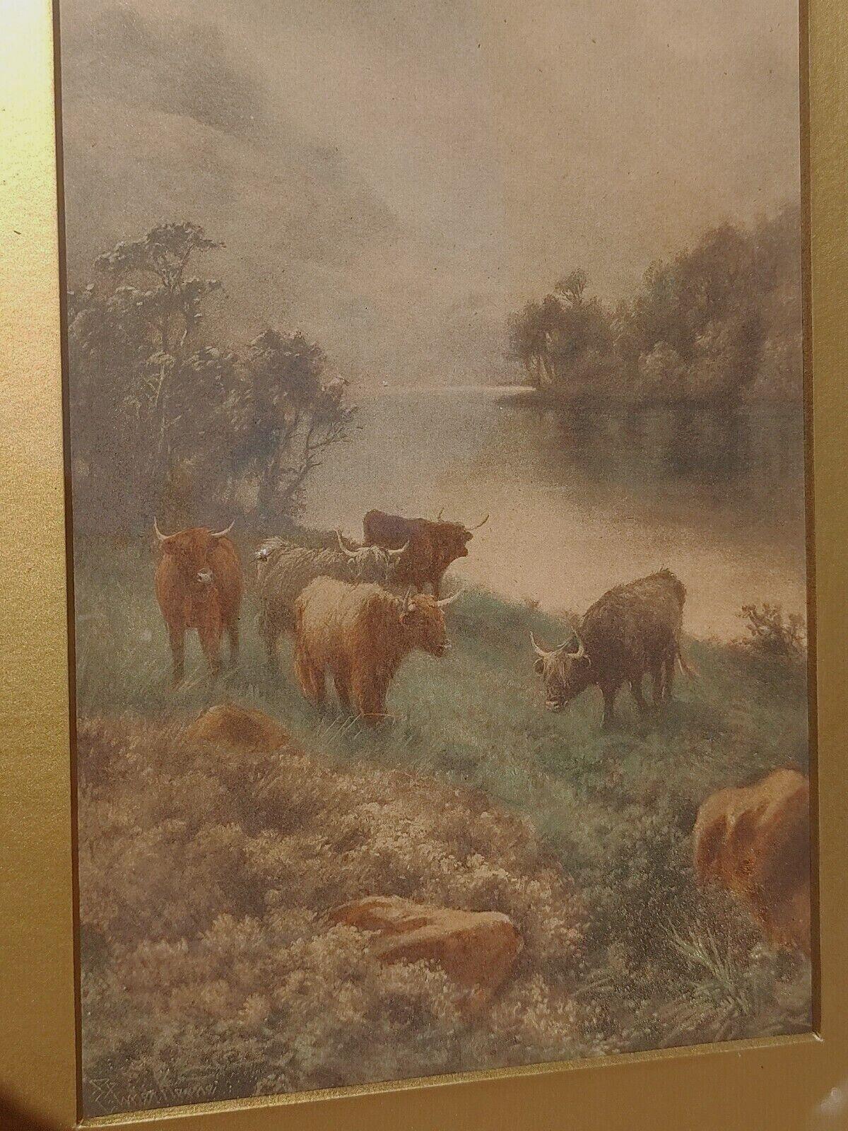 Ezra Elmer Keene (British, 1853-1929) End of Loch Lomond Antique Pastel Drawing - Tommy's Treasure