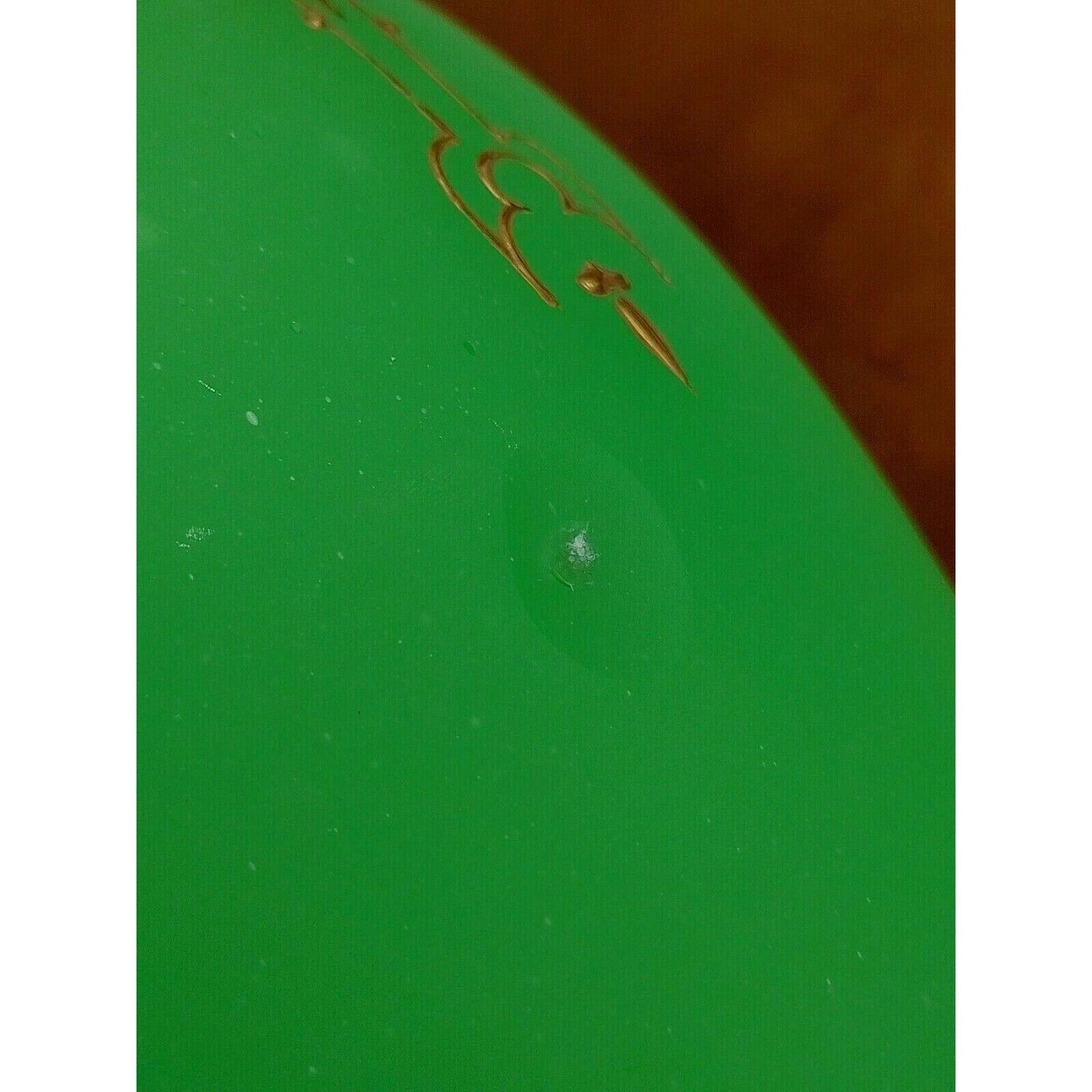 19th Century French Baccarat Gilt Opaline Uranium Glass Vase - Tommy's Treasure