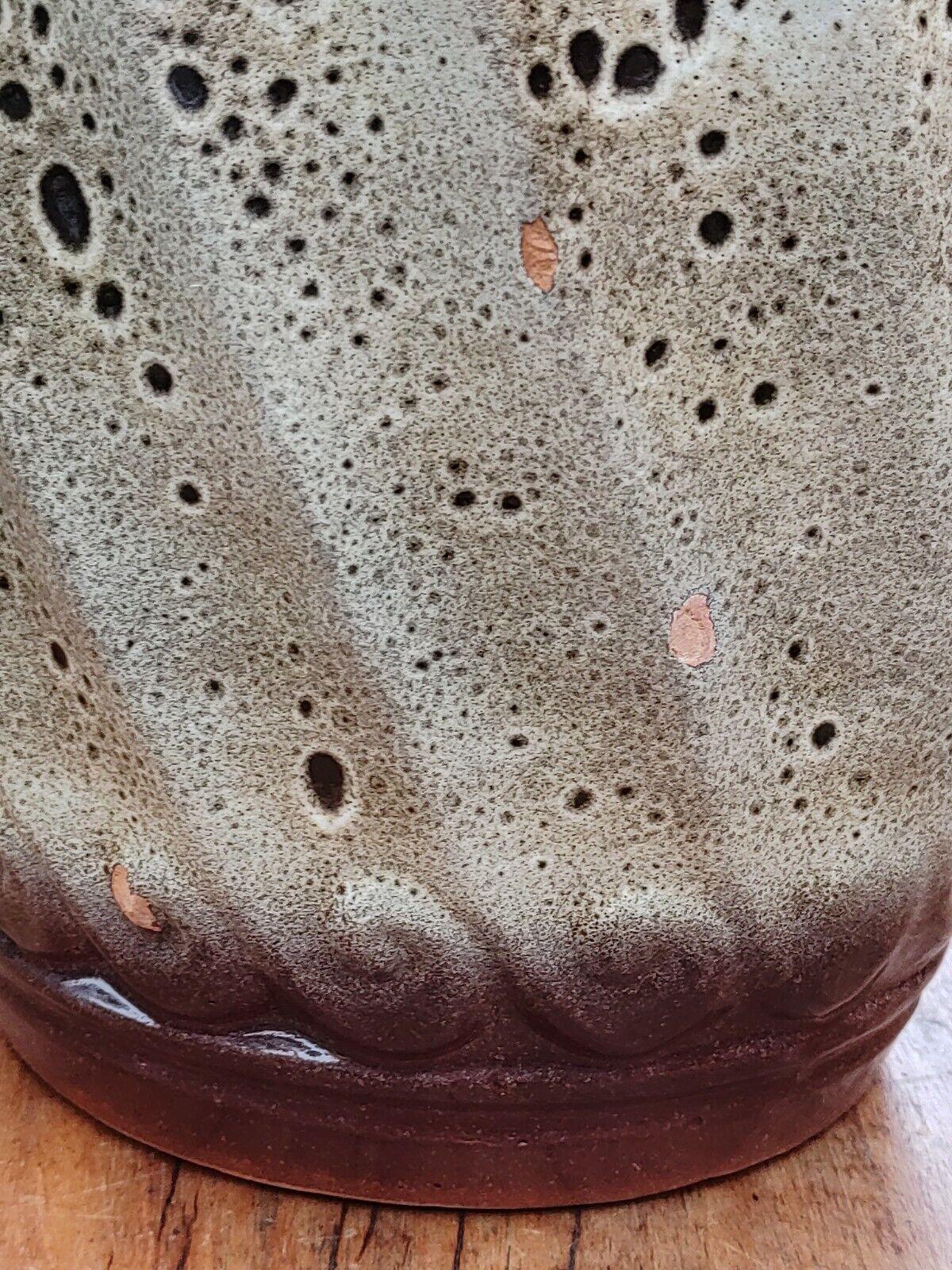 XXXL West German Fat Lava Glazed Carstens Vintage 1960s Pottery Floor Vase - Tommy's Treasure