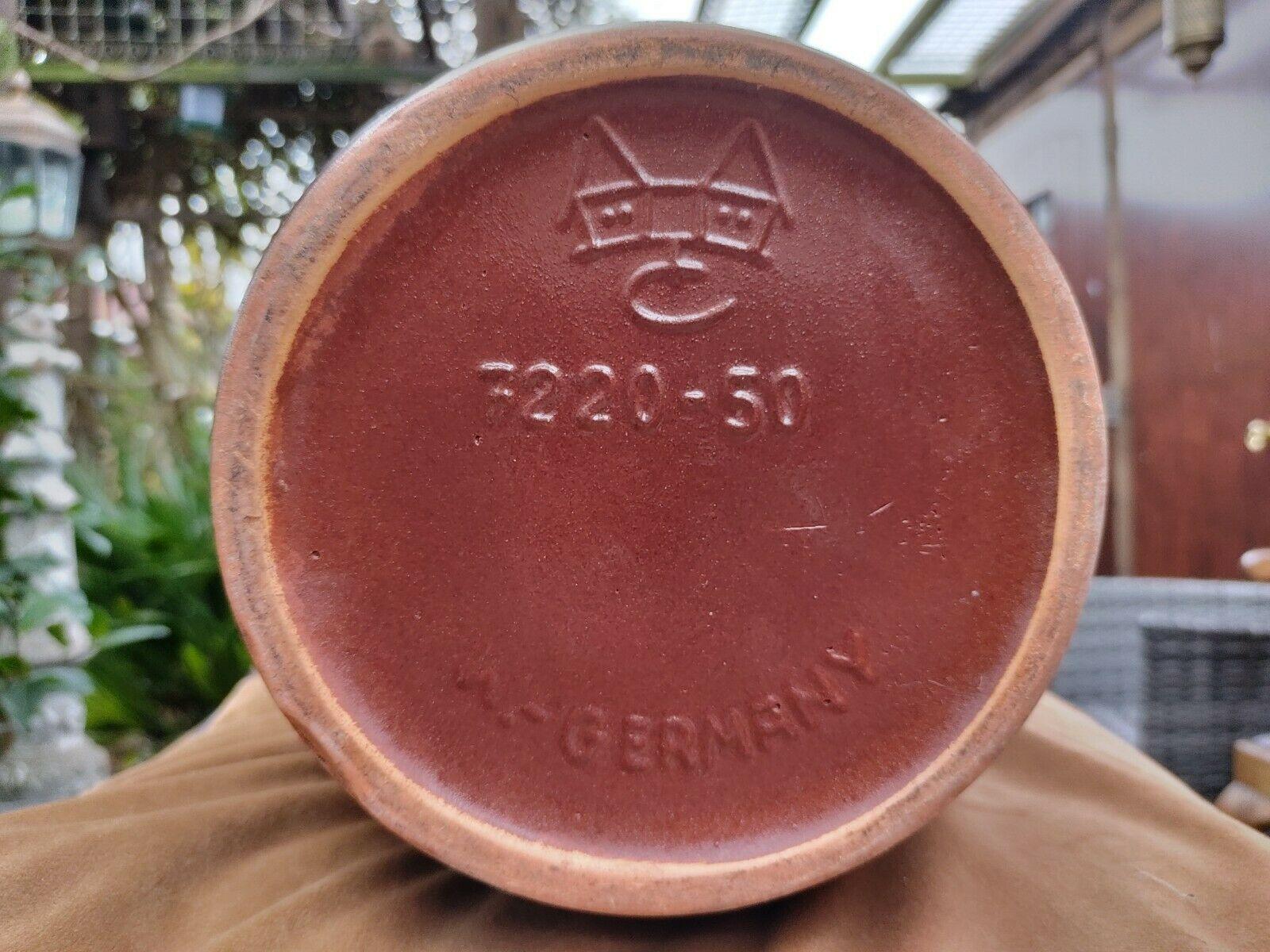 XXXL West German Fat Lava Glazed Carstens Vintage 1960s Pottery Floor Vase - Tommy's Treasure