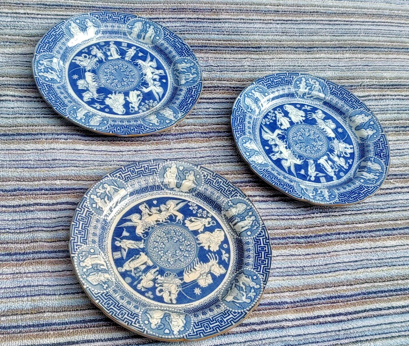 Early 19th Century English Herculaneum Greek Neoclassical Antique Pottery Plate - Tommy's Treasure