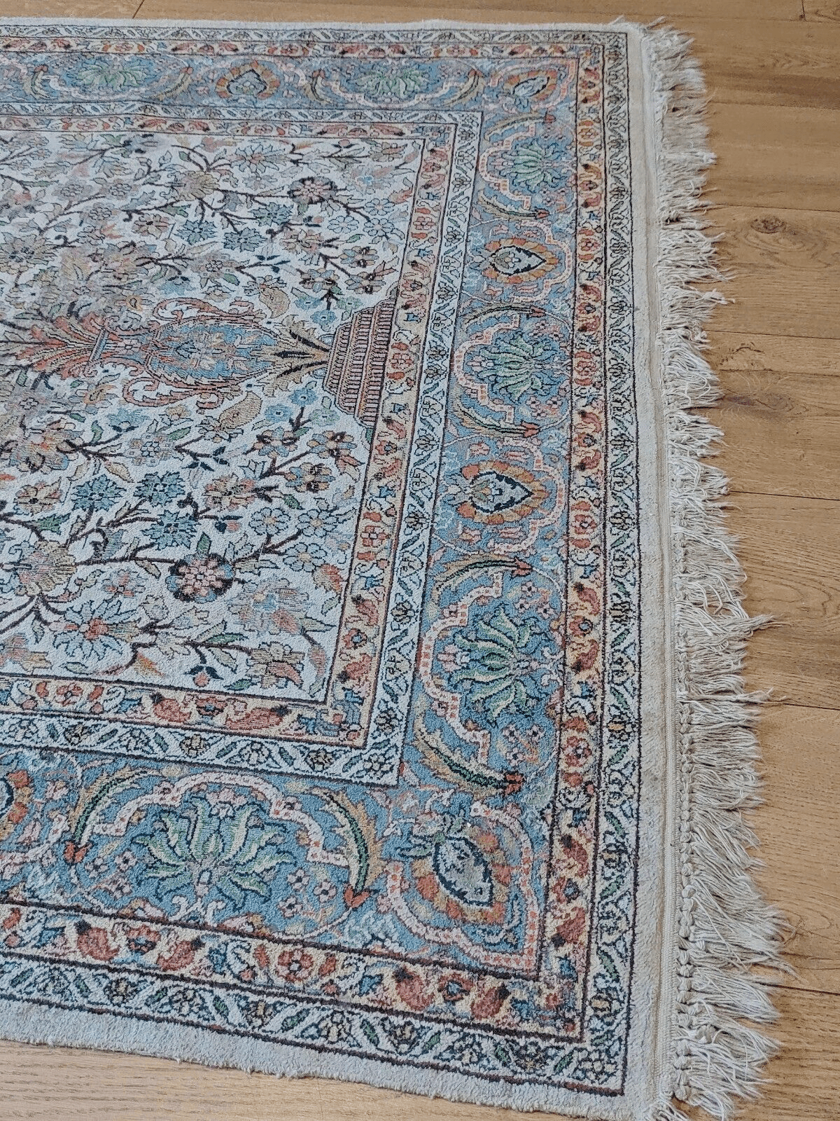 Antique Traditional Handmade Persian Tree of Life Wool Rug Carpet - 190 X 119 cm - Tommy's Treasure