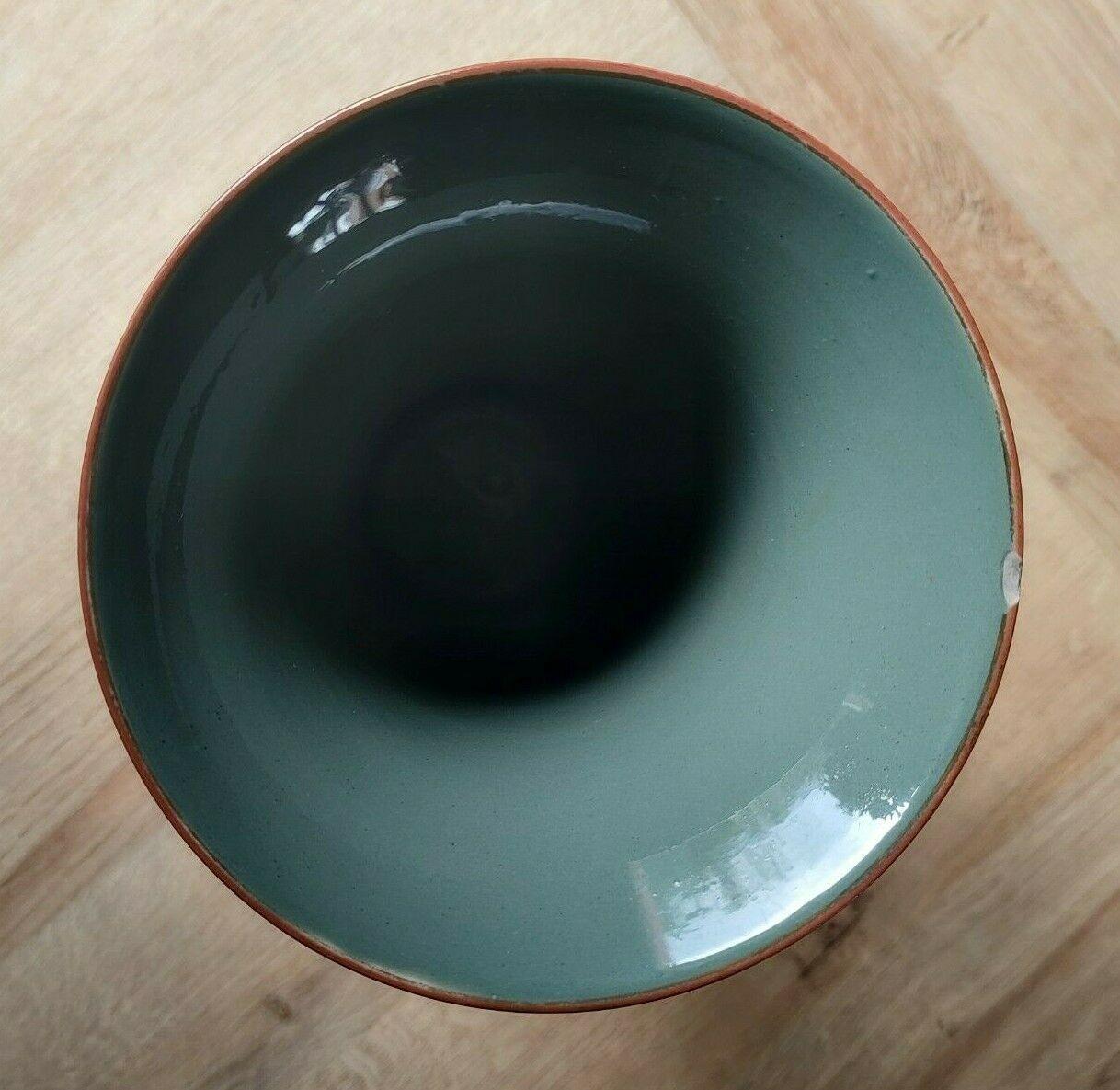 c1900 Villeroy & Boch German Mettlach Stoneware Pottery Enamel Vase 27cm - Tommy's Treasure