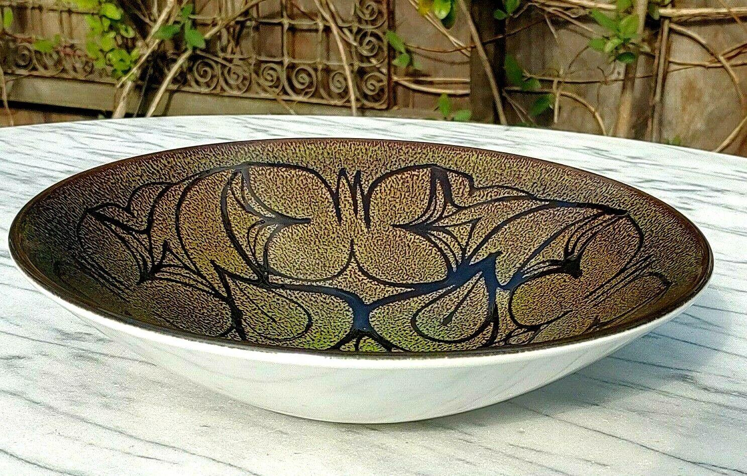 Vintage 1970s Poole Pottery Ceramic 'Aegean' #57 Bowl Dish Charger Plate - Tommy's Treasure