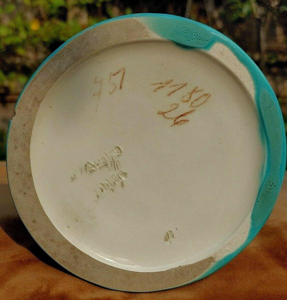 Austrian Bohemian Art Nouveau Ceramic Pottery Amphora Vase Julius Dressler - Tommy's Treasure