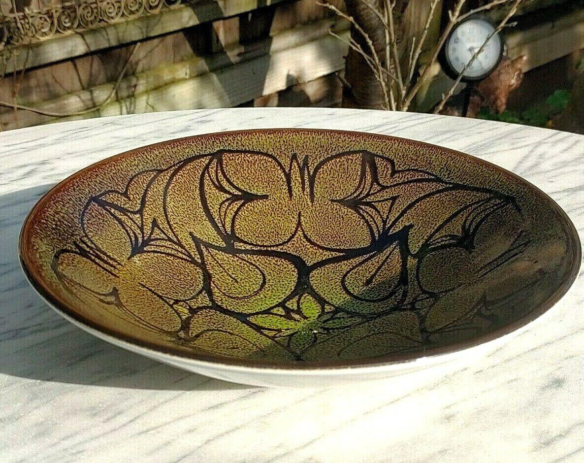 Vintage 1970s Poole Pottery Ceramic 'Aegean' #57 Bowl Dish Charger Plate - Tommy's Treasure