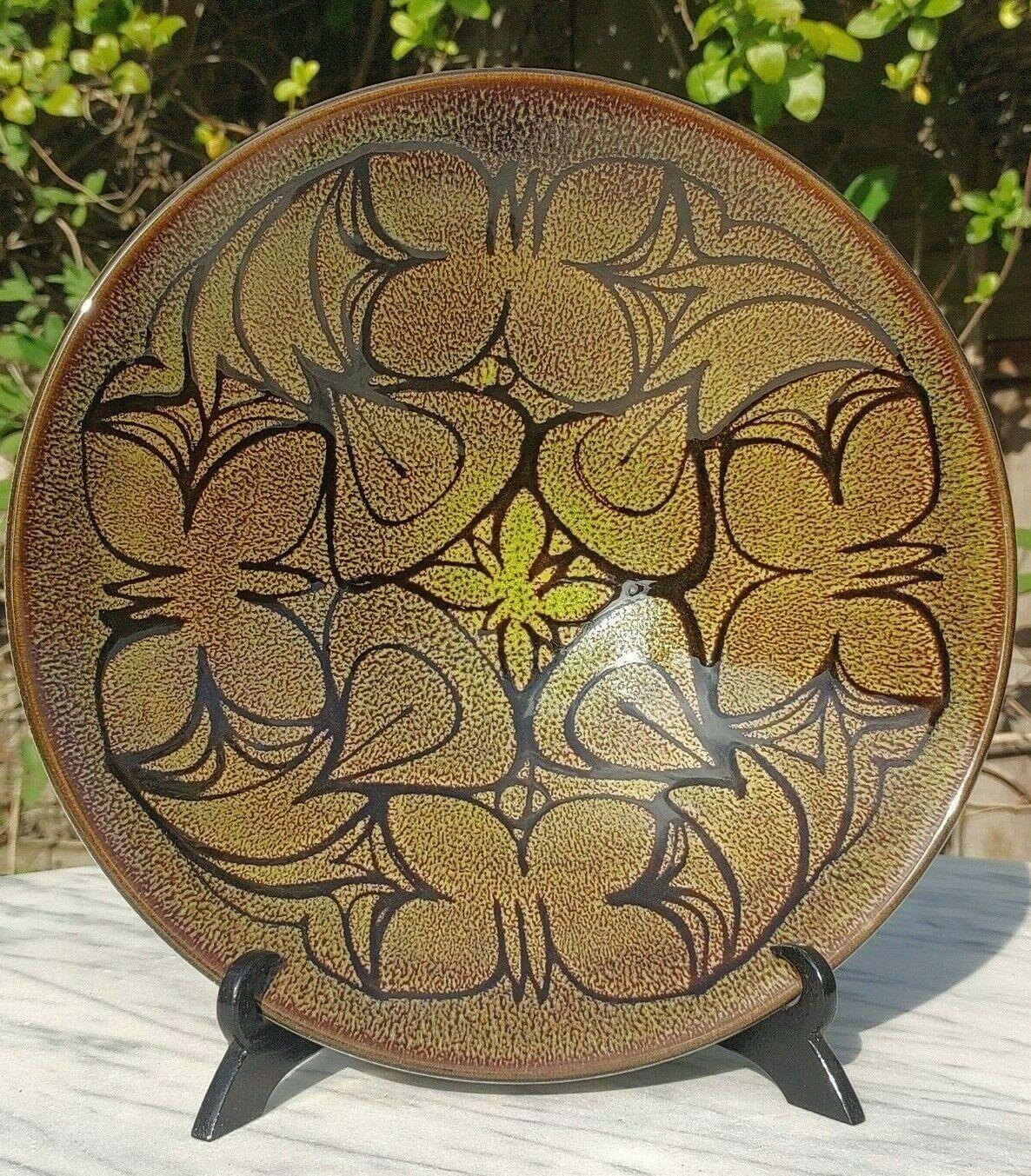 Vintage 1970s Poole Pottery Ceramic 'Aegean' #57 Bowl Dish Charger Plate - Tommy's Treasure