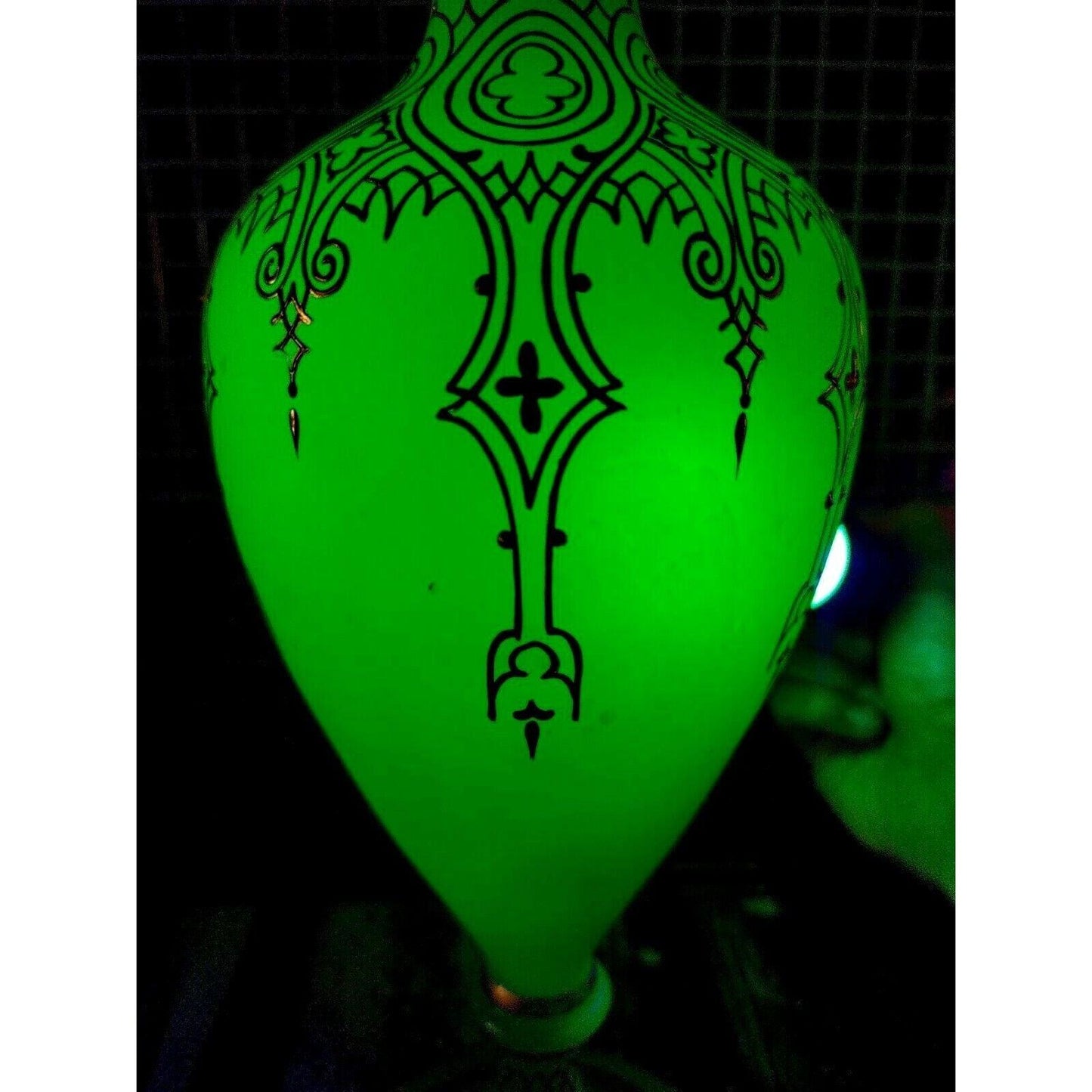 19th Century French Baccarat Gilt Opaline Uranium Glass Vase - Tommy's Treasure