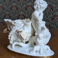 19th Century Moore Brothers Porcelain Figural Cherub Putti Cactus Vase Victorian