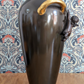 Early 20th Century German Kayser Art Nouveau Large Bronze Gilt Cherub Vase 52 cm