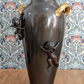 Early 20th Century German Kayser Art Nouveau Large Bronze Gilt Cherub Vase 52 cm