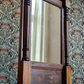 Early 19th Century Mahogany Column Pier Wall Mirror Georgian Biedermeier Antique