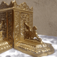 Antique 1920s French Pierced Brass Mythological Gothic Winged Griffin Bookends - Tommy's Treasure