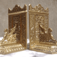Antique 1920s French Pierced Brass Mythological Gothic Winged Griffin Bookends - Tommy's Treasure