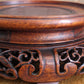 Chinese 19th Century Qing Carved Openwork Hardwood Rosewood Display Stand Base