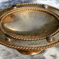 Antique 19th Century Scottish Arts Crafts Agate Cabochon Gilt Bronze Tazza Bowl - Tommy's Treasure