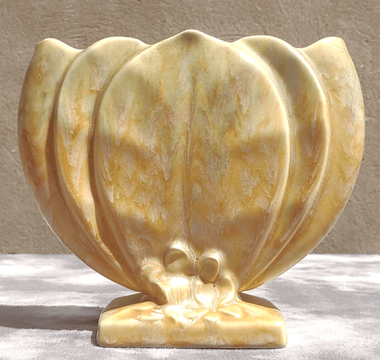 Vintage 1950s Beswick England Art Deco Pottery Lotus Flower Pastel Vase 1194 - Tommy's Treasure