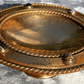 Antique 19th Century Scottish Arts Crafts Agate Cabochon Gilt Bronze Tazza Bowl - Tommy's Treasure