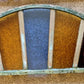 5x 19th Century Stained Glass Demi Lune Cast Iron Window Arch Panels