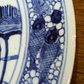 18th Century Chinese Blue & White Hundred Antiquities Object Porcelain Plate 12"