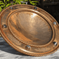 Antique 19th Century Scottish Arts Crafts Agate Cabochon Gilt Bronze Tazza Bowl - Tommy's Treasure