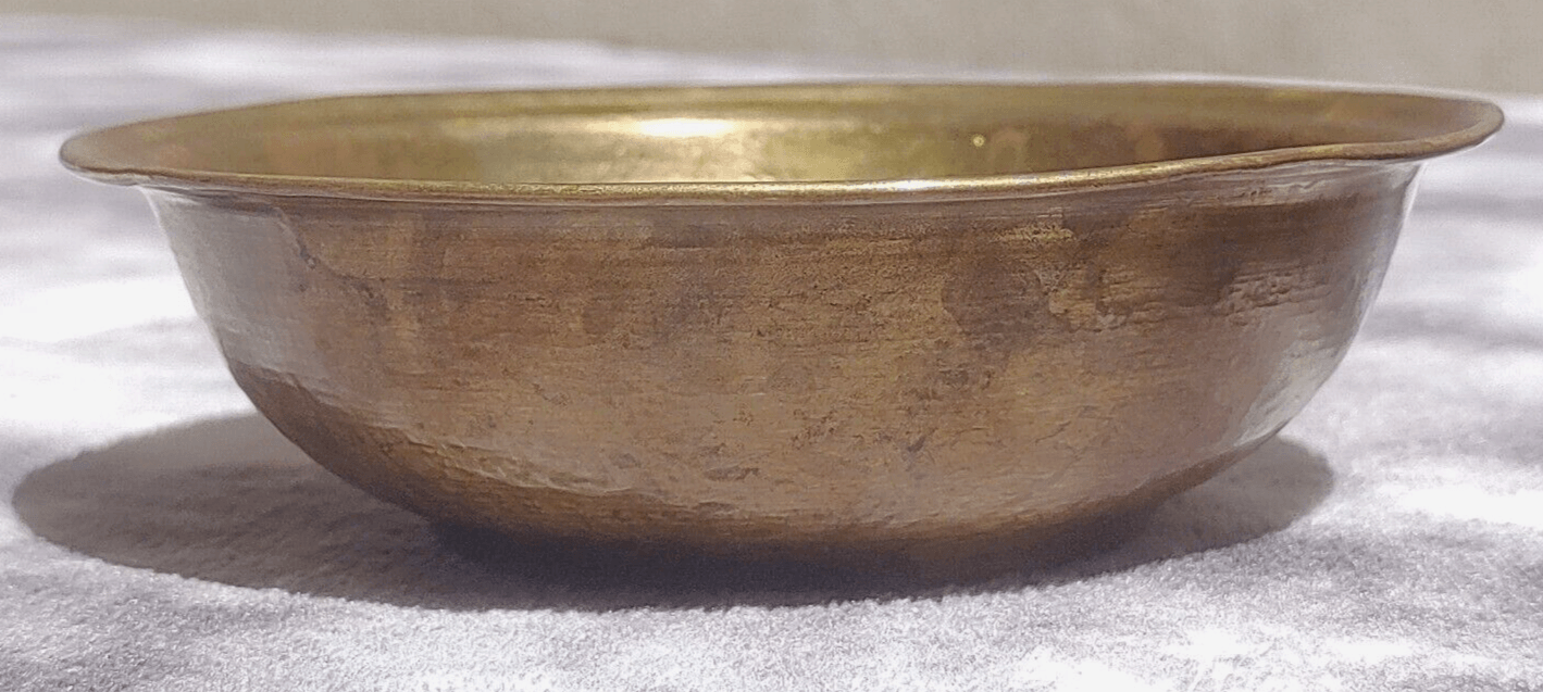 Antique Middle Eastern Islamic / Persian Brass Religious Divination Magic Healing Medicine Bowl (2) - Tommy's Treasure