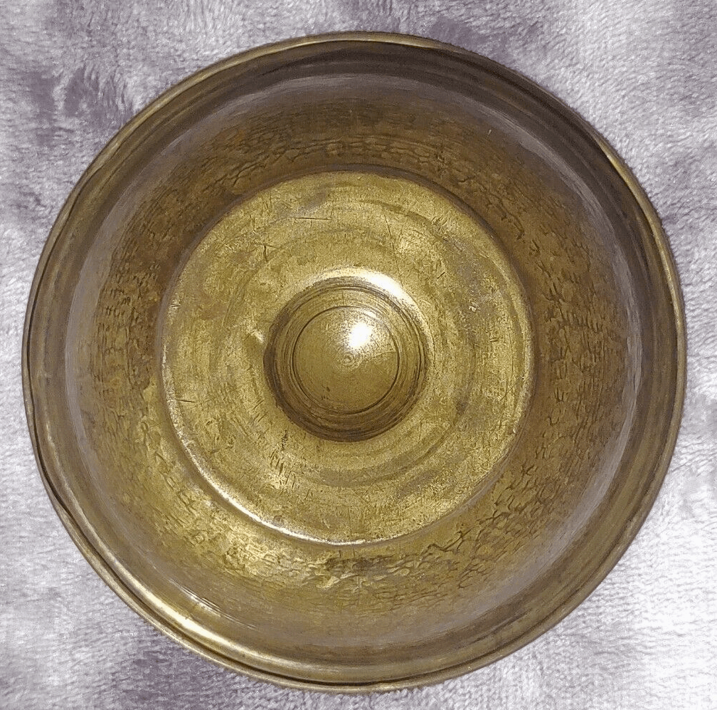Antique Middle Eastern Islamic / Persian Brass Religious Divination Magic Healing Medicine Bowl (2) - Tommy's Treasure