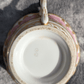 19th Century Paris Porcelain Antique Cup & Saucer Painted Gilt Billingsley Rose - Tommy's Treasure