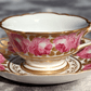 19th Century Paris Porcelain Antique Cup & Saucer Painted Gilt Billingsley Rose - Tommy's Treasure