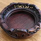 Chinese 19th Century Qing Carved Openwork Hardwood Rosewood Display Stand Base