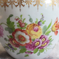 c.1890 Dresden German Porcelain Hand Painted Flowers Antique Jardiniere Plant Pot