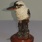 Vintage Australian Pottery Porcelain Perched Kookaburra Kingfisher Bird Figurine - Tommy's Treasure