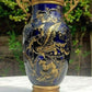 19th Century French Cobalt & Bronze Ormolu Mounted Ceramic Griffin Vase - Tommy's Treasure
