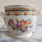 Antique Dresden German Porcelain Handpainted Flowers Jardiniere Cachepot Planter - Tommy's Treasure