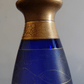 Bohemian Czech Enamelled Japanese Pagoda Gilt Cobalt Blue Glass Vase 32cm - Tommy's Treasure