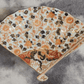 Meiji Japanese Fukagawa Antique Hand Painted Gilt Imari Phoenix Fan Plate - Tommy's Treasure