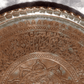 Antique Middle Eastern Engraved Tinned Copper Hanging Wall Charger Tray 47 cm - Tommy's Treasure