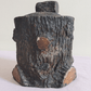 Antique Naturalistic Pottery Tree Trunk Stump Tobacco Jar Pot Black Forest Style - Tommy's Treasure